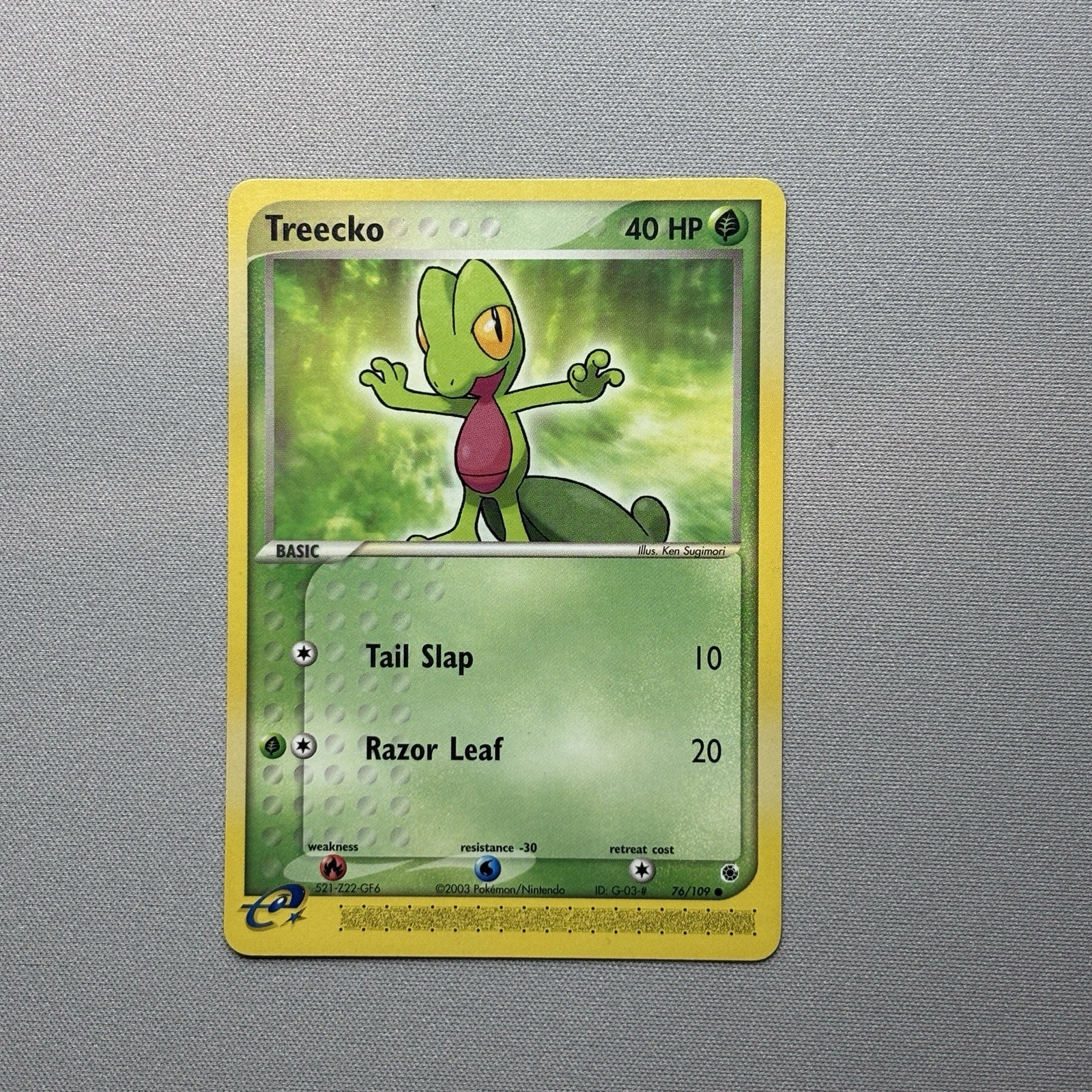 Treecko Ruby and Sapphire #76/109 POKEMON LP