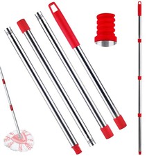 Replacement Spin Mop Handle - 4-Section 58" Stick Pole us 