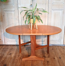 MID CENTURY TEAK DROP LEAF COFFEE OR SIDE TABLE BY NATHAN PARKER KNOLL RETRO