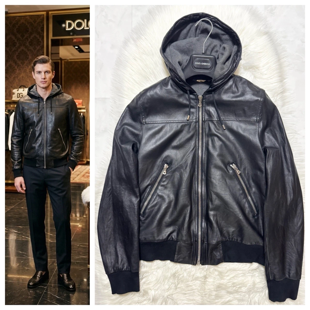 Dolce&Gabbana Leather Outer Shell Jackets for Men for Sale | Shop