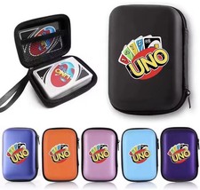 UNO Travel Zipper Case Carry Board Game Cards Storage Entertainment