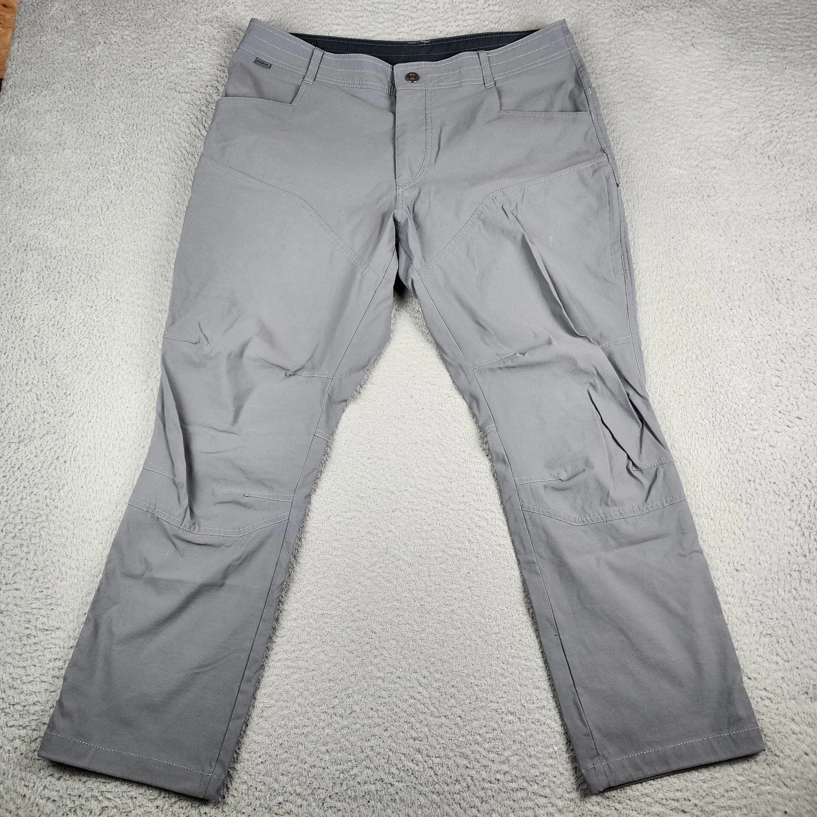 Kuhl Pants Mens 38x30 Gray Renegade Rock Chino Hiking Outdoors Trail Fishing