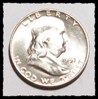 1951 FRANKLIN HALF DOLLAR  Blast White Very Lustrous CHOICE BU #33D67  SILVER