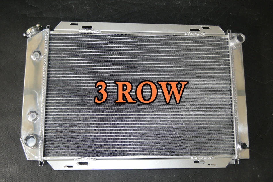 Radiador de aluminio #556 + cubierta + ventilador para Ford Mustang/Thunderbird V8 1980-1993 5,0 L Foto 4 de 4