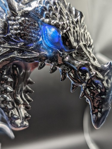 Pan Asian Creations Ltd. Wind Dragon Blue 19 in LED Eyes Blue Decorative Plastic - Picture 5 of 8