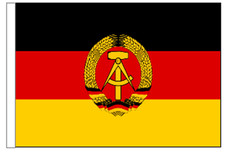 East Germany GDR 1959 to 1990 Sleeved Courtesy Flag ideal for Boats 45cm x 30cm