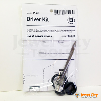Brand New Grex Replacement Driver Kit P630 - Part # P630KB (660292130139)