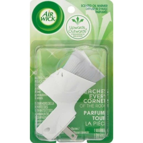 Air Wick plug in Scented Oil Warmer, White, 1 Count, Essential Oils, Freshener - Picture 2 of 3