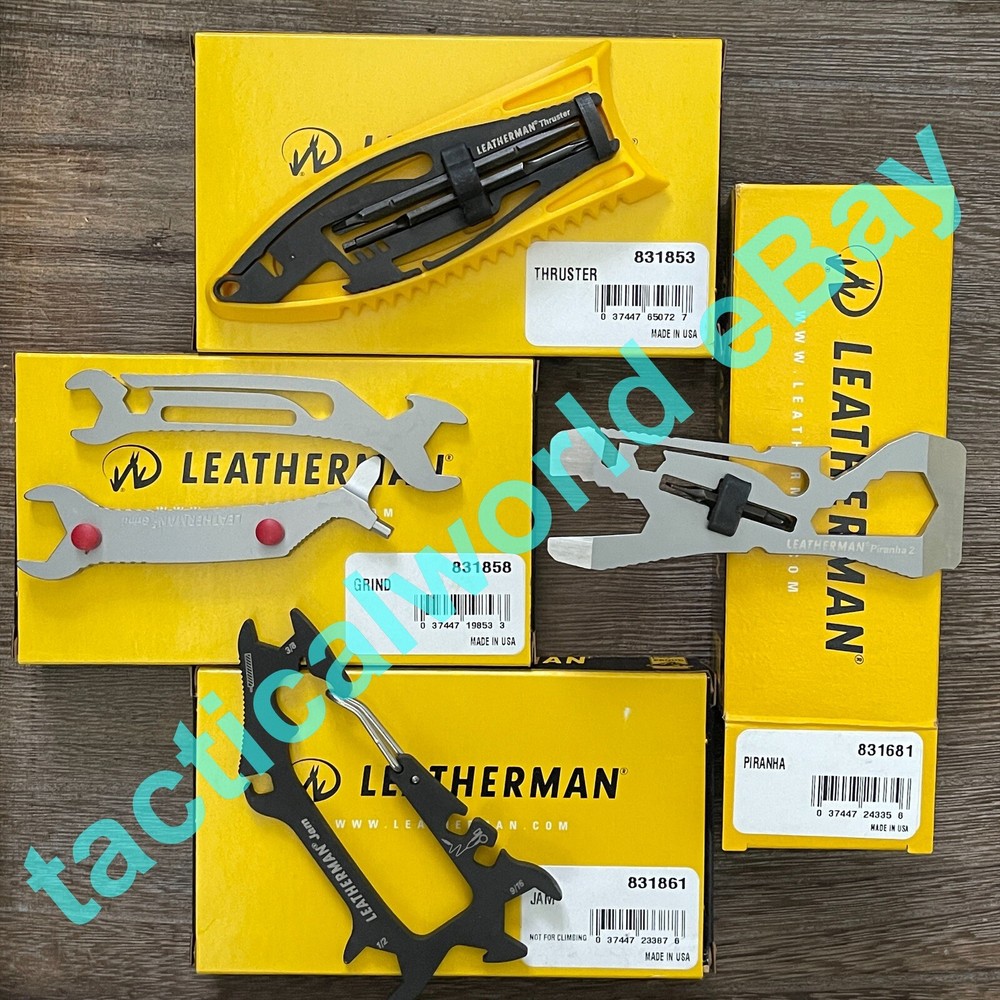 Leatherman THRUSTER, Leatherman GRIND, Leatherman PIRANHA, Leatherman JAM Leatherman THRUSTER, Leatherman GRIND, Leatherman PIRANHA, Leatherman JAM