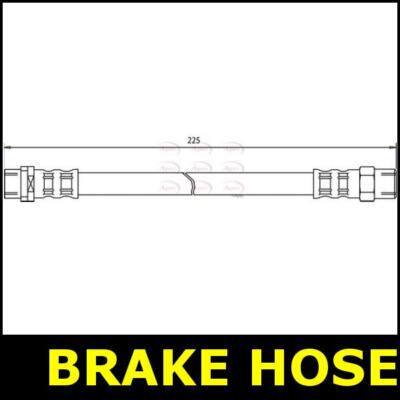 Brake Hose Rear FOR BMW E30 1.6 316i 88->91 CHOICE1/2 Petrol Apec
