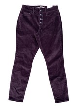 Universal Thread High Rise Skinny Women's Burgandy Corduroy Soft Pants NWT 6/28R