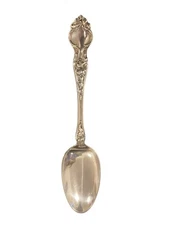R. Wallace & Sons Violet Sterling Silver Spoon Tablespoon 7 1/8"
