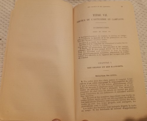 Règlement provisoire de manoeuvre de l'artillerie de campagne Titre 5- 6 -7 1910 - Imagen 8 de 11