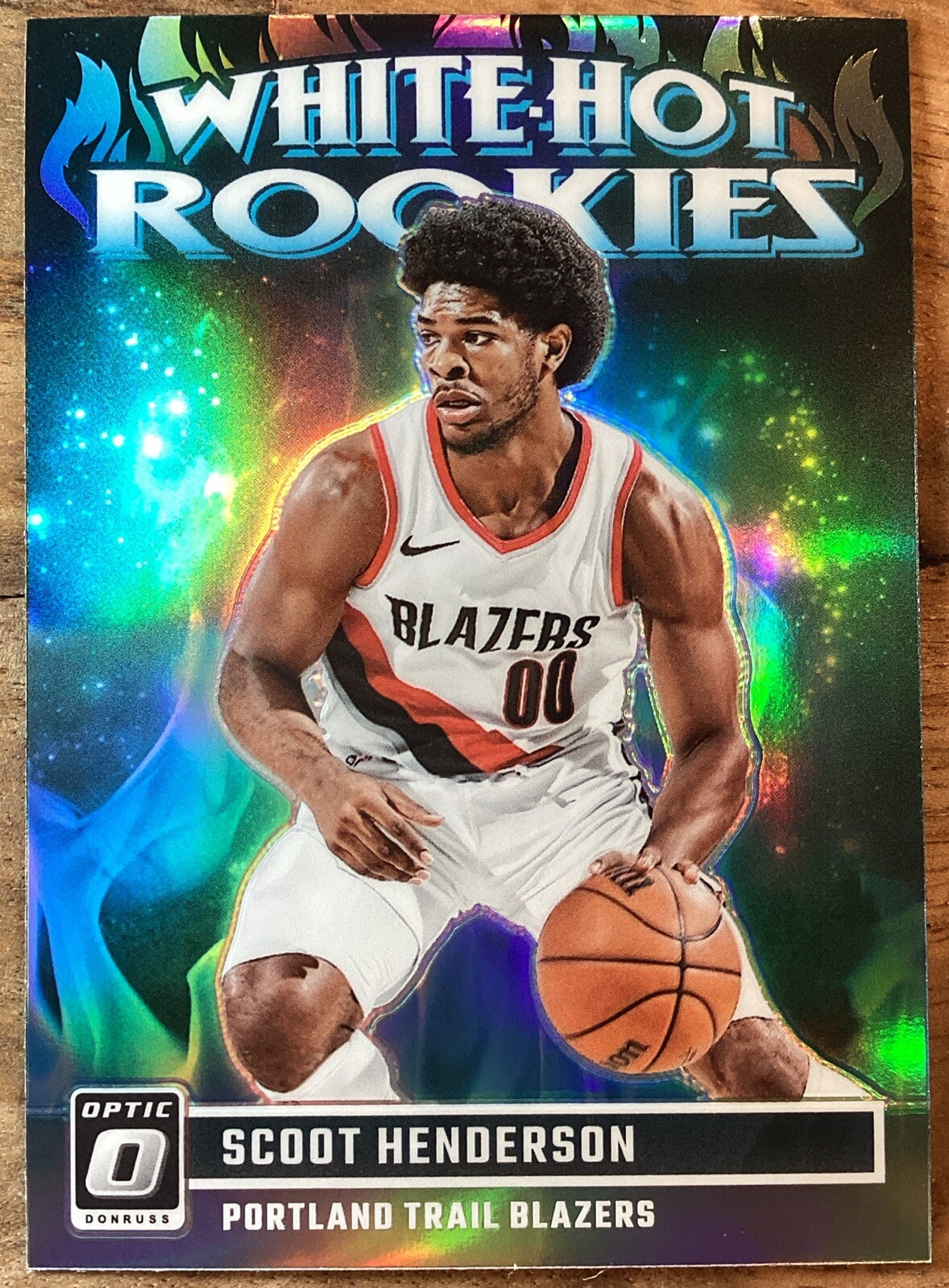2023-24 Panini Donruss Optic Scoot Henderson #15 White Hot Rookies Silver Prizm