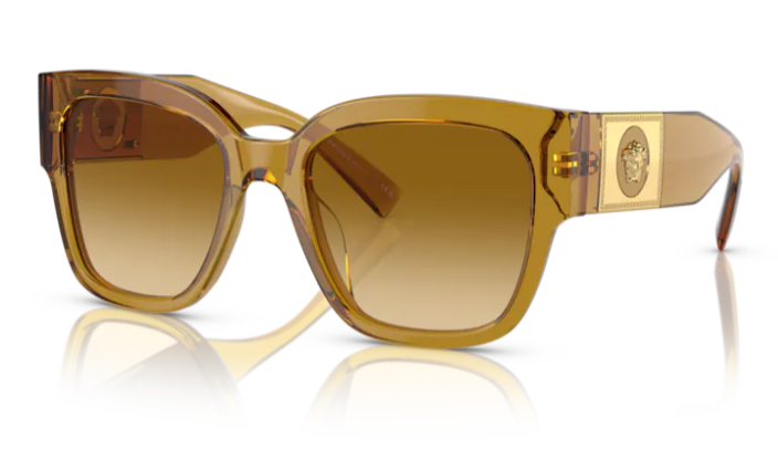 Versace VE4437U 53472L Transparent Honey/ Light Yellow Square