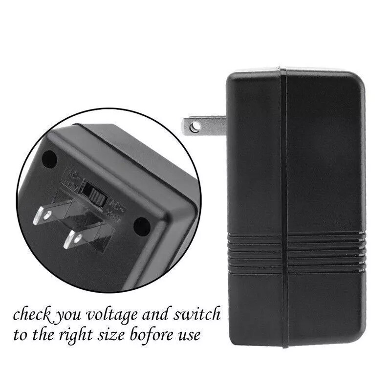 100W AC 110V/120V to 220V/240V Dual Voltage Transformer Power