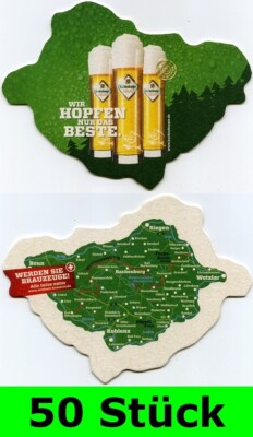 50 Stück Bierdeckel Hachenburger Westerwald Brauerei Schneider Typ 2 Brauzeuge