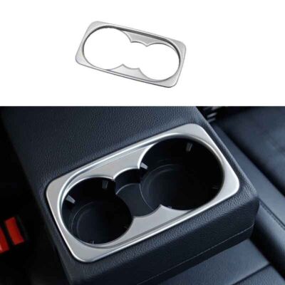 Cover Trim Fit For Benz GLS GLE 2016-2019 1PCS Silver Steel Rear Water Cup Panel