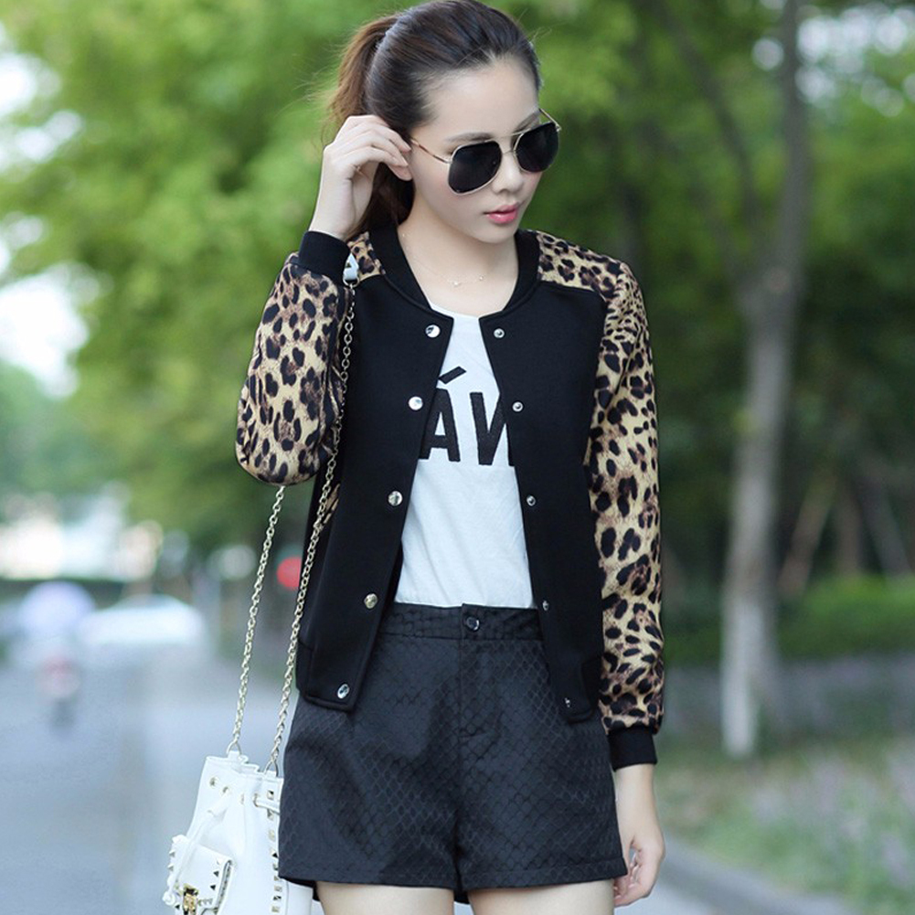 ALTRA Women Long Sleeve Flower Printing Baseball Coat Stylish Sport Bomber Jacket