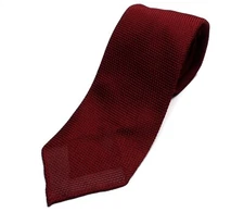 DRAKE'S London tie (DR1AAN-15541-07)Fine Woven Grenadine Handrolled tie RED