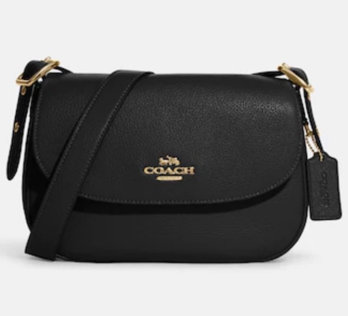 NWT COACH CB896 Macie Saddle Bag BLACK Rare | eBay