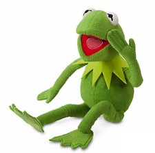 Jim Henson Muppets Disney Store KERMIT The Frog Best Kermit Made Doll 16" - NWT