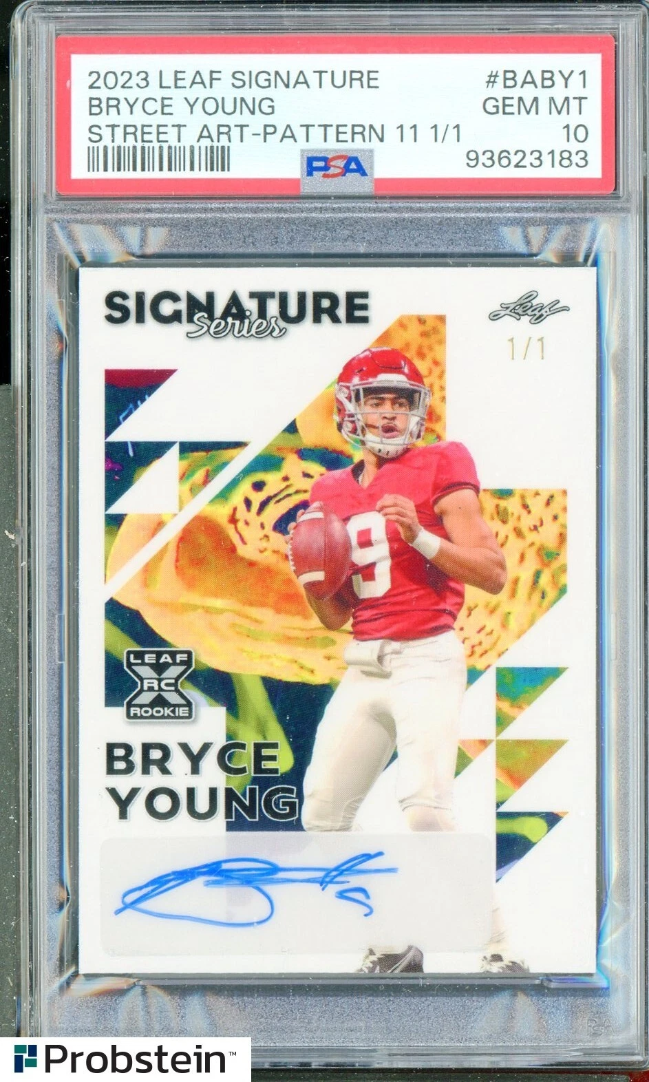 Bryce Young Leaf Signature Series #BABY1 Street Art-Pattern 11 1/1