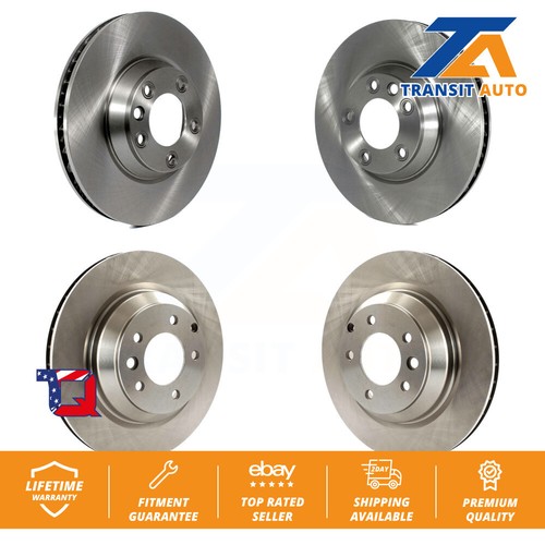 Front Rear Disc Brake Rotors Kit For 20102012 Audi Q7 With 358mm