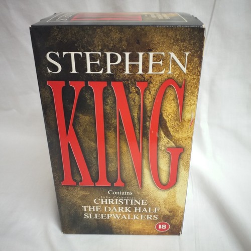 Stephen King (Box Set) (VHS, 2000) Christine, Dark Half, Sleepwalkers g10