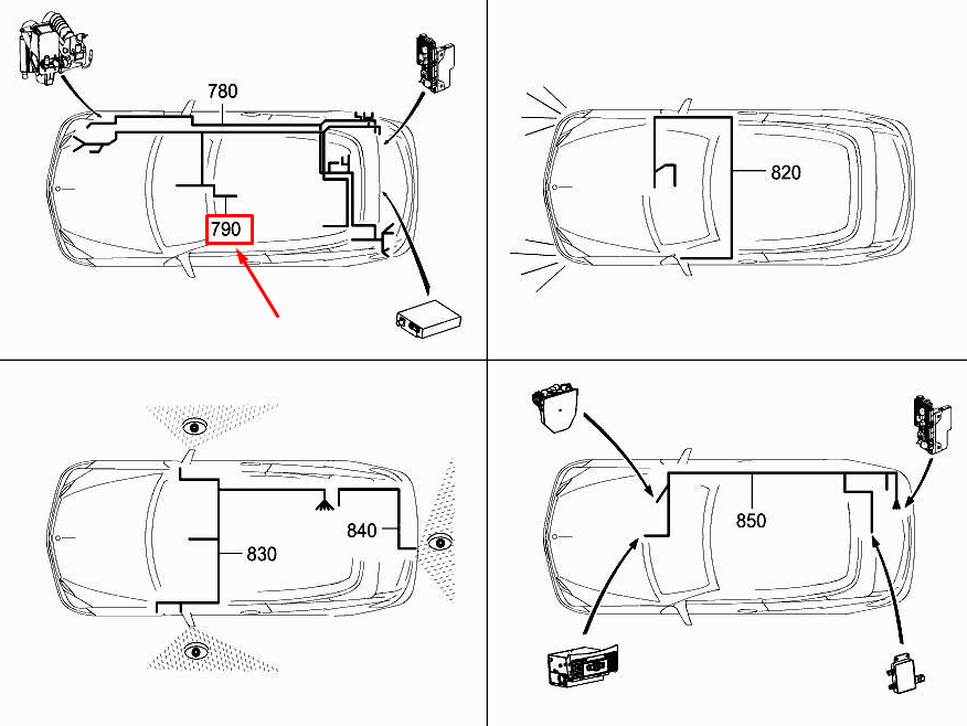 Neu MERCEDES-BENZ E Coupe C207 Zusatzheizungskabelbaum A2074402608 Original