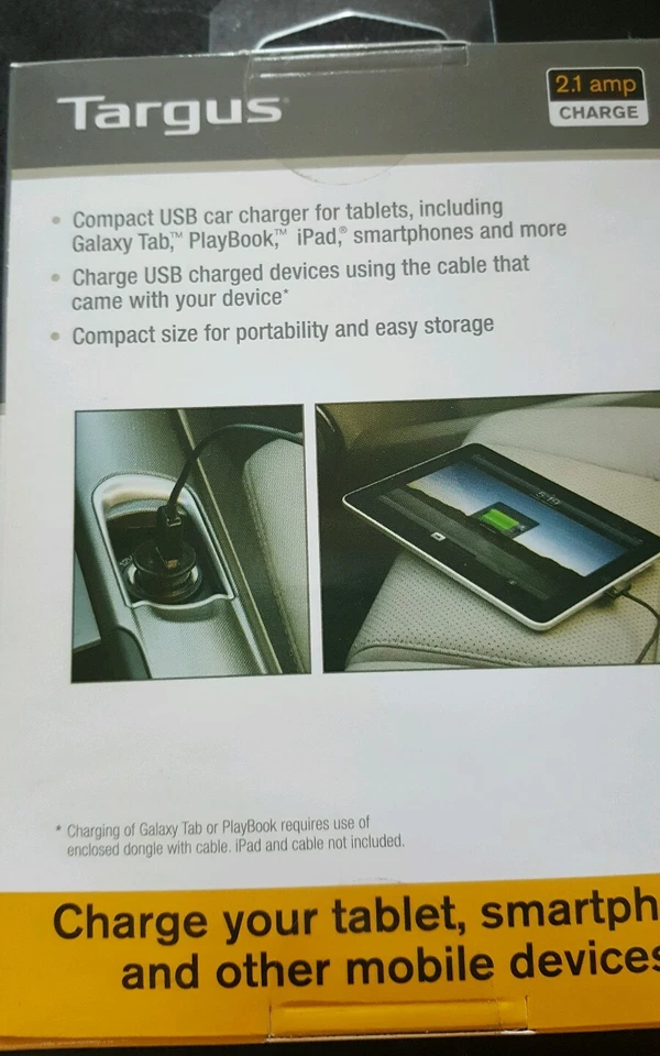 New Targus Auto Adapter Universal USB Car Charger Tablets Mobile Ipad Smartphone - Image 4 of 4