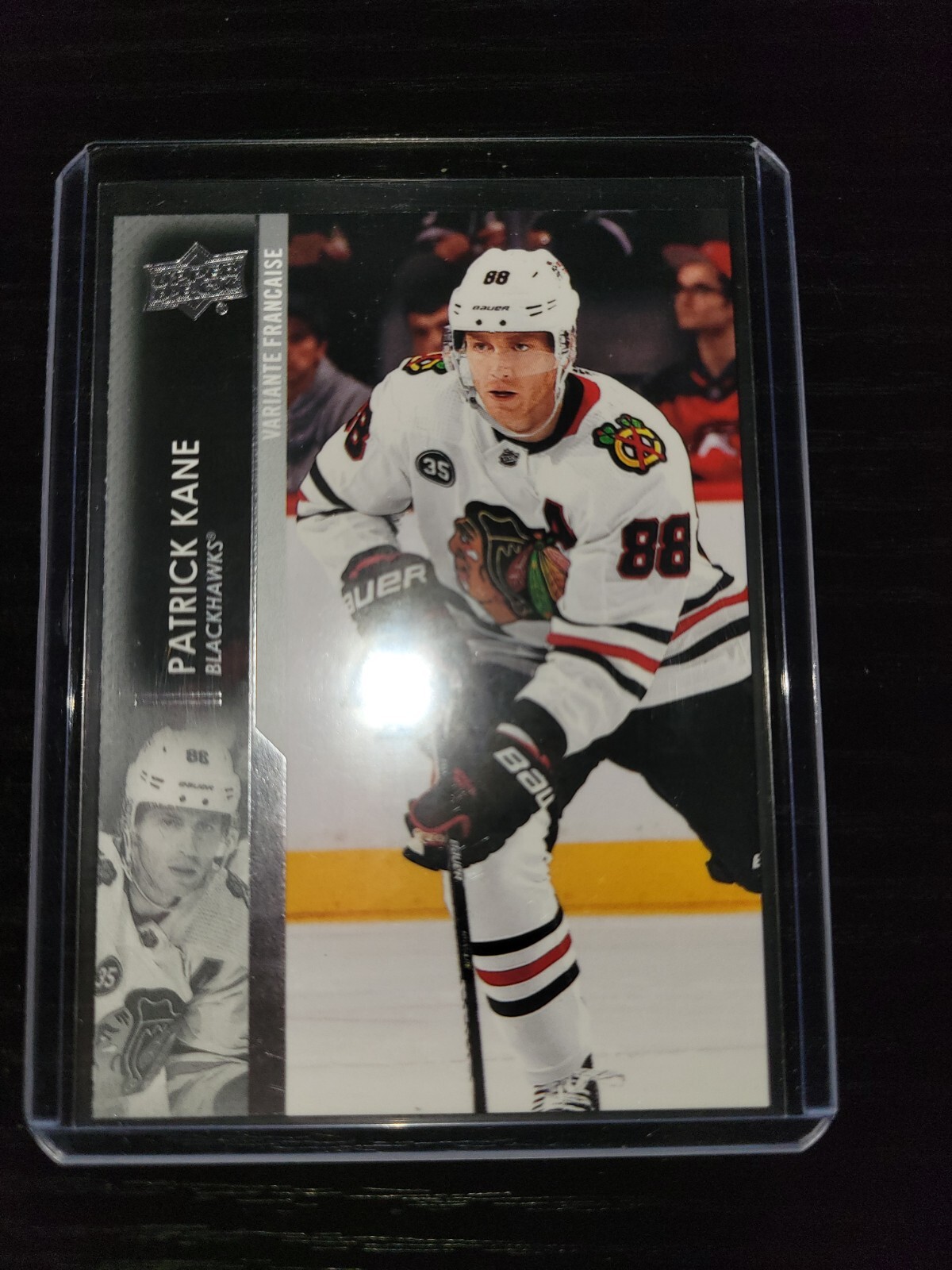 2021-2022 Upper Deck Series 2 Patrick Kane French Variation Base Card #292