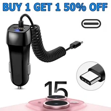 FAST Rapid Car Charger Type C USB-C Charging For iPhone 15 Pro Max / 15 Plus