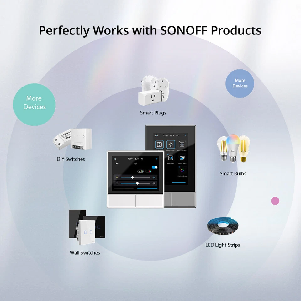 SONOFF NSpanel Smart Touch Scene Wall Switch Display Light Switch APP Control - Image 4 of 4