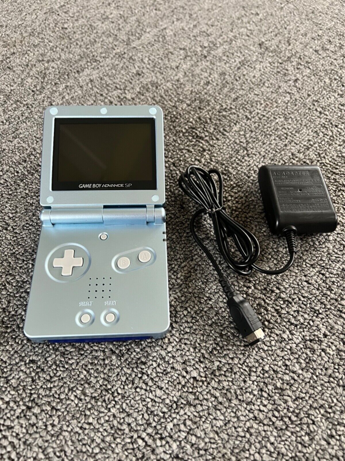 Nintendo Gameboy Advance SP AGS-101 Pearl Blue (brighter – College: Florida