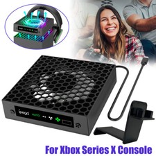 Top Cooling Fan For Xbox Series X Console with Colorful Light Cooling Fan New UK