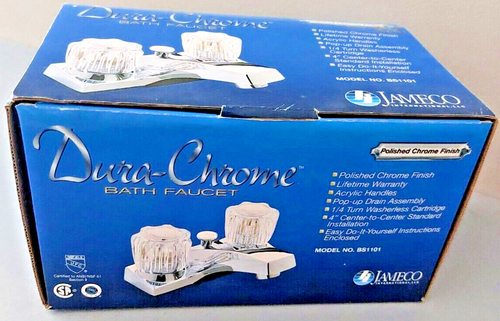 JAMECO Dura-Chrome Bath Faucet Polished Chrome Finish MODEL NO BS1101 ...