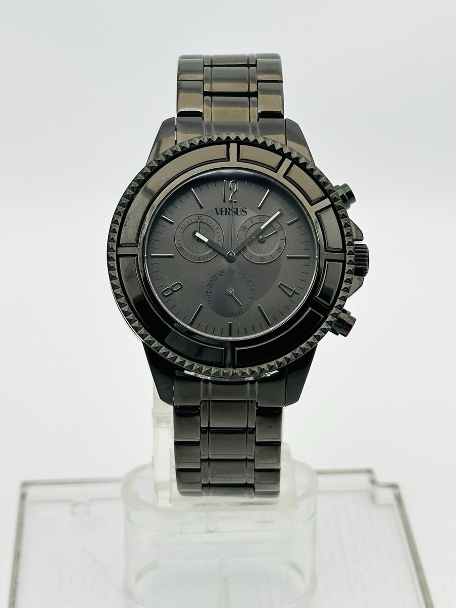 Versus by Versace SGN040013 Tokyo Black Dial Black Ion-plated