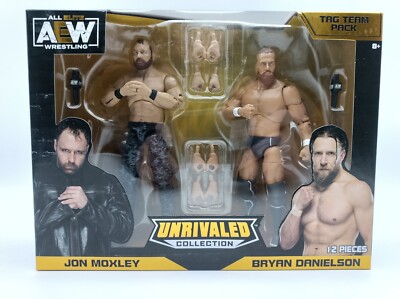 AEW Unrivaled Jon Moxley & Bryan Danielson Amazon Wrestling Figure 2 Lot A109