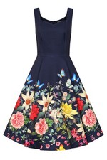 Hearts & Roses London Swing Kleid Moonlight B...
