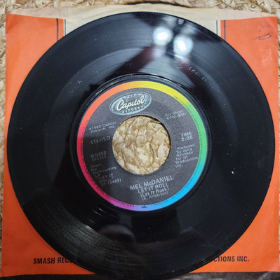 Mel McDaniel - Dreamin' With You/Let It Roll - Vinyl Record 45 RPM 7''