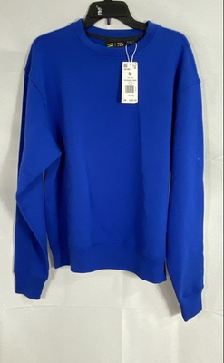 #ad Adidas x Pharrell Williams Human Race Power Blue PW Basics Crew Sweatshirt Sz M $25.49