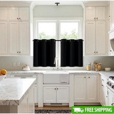 Blackout Curtains Thermal Insulated Grommet Panels Room Darkening Energy Saving