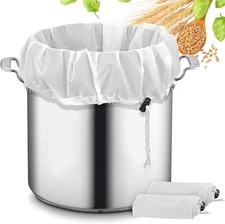 Brew Bags, 2 Pack Extra Large Reusable Straining Bag, 26"x22", 250 Micron... 