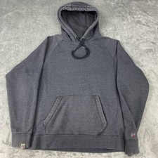 Vtg Russell Athletic Hoodie Mens Size L Grey Blank Sweatshirt 90s Skater Grunge