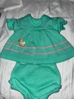 Vintage Cabbage Patch Kids/Doll Clothing Green Knit Duck Dress (261)
