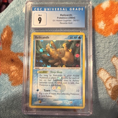 Relicanth pokemon 2004 Ex Hidden Legends 24/101 Reverse Holo CGC 9