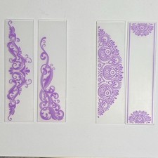 Crafter's Companion Elegance Borders Mandala Borders Embossing Folders USED