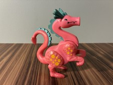 Vintage 1974 Fisher Price Little People Play Family Castle 993 Drago Rosa