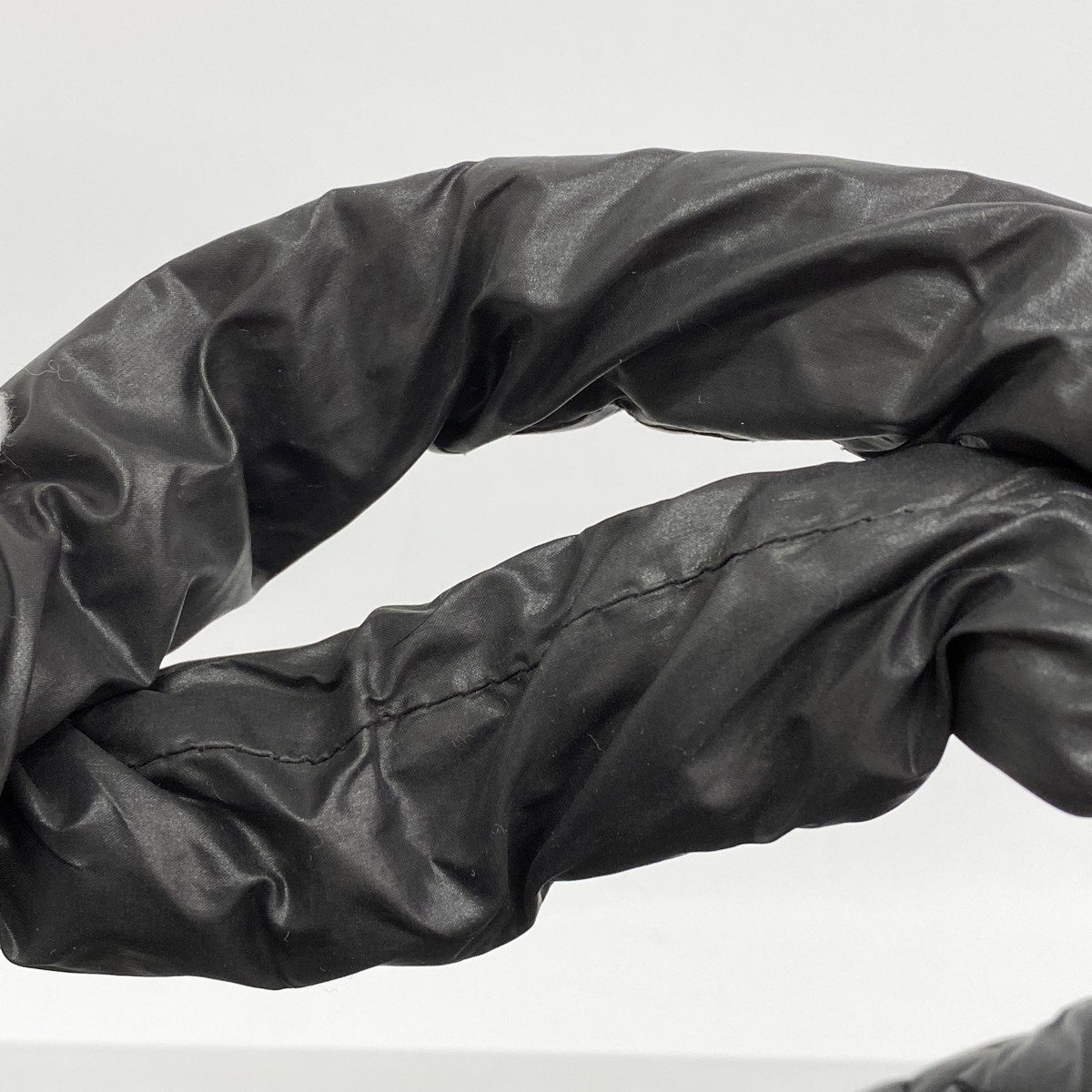 Auth [6ba1468-k] CHANEL Tote Bag Cococoon Nylon Black Silver metal fitting [... thumbnail 8